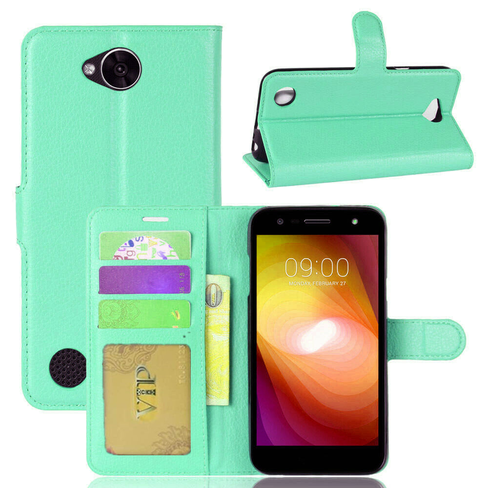 Étui portefeuille folio en cuir pour LG X Power 2 Étui portefeuille folio en cuir pour LG X Power 2